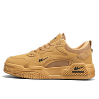Sapatos americanos populares de estudante estilo Warrior Collegiate, sapatos de sola grossa e respiráveis e confortáveis, sapatos de negócios masculinos de deslocamento com blocos de cor