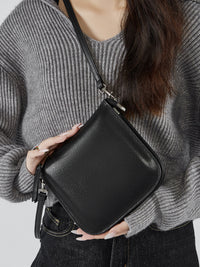 Primavera/Verão novas malas de pele genuína para mulher, malas cruzadas de ombro único, malas de telemóvel, bolsas tipo balde feminino, malas pequenas de ombro único, malas para as axilas