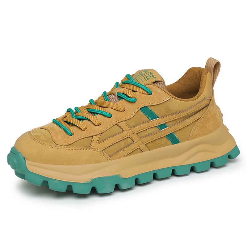 Primavera 2025 Novos Sapatos Desportivos Casual Casual Respiráveis, Sapatos A-Gan de corrida antiderrapantes e de sola grossa da moda