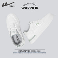 Os novos sapatos brancos da Warrior's, ténis versáteis de sola grossa e tendência primaveril, sapatos masculinos de alta estética, sapatos casuais de moda para deslocações