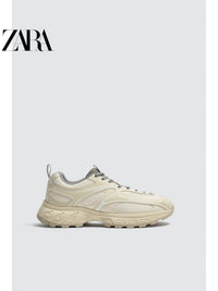 ZARA Coleção Primavera/Verão 2026 - Novos Sapatos Masculinos: Tênis de Corrida Leve com Plataforma Irregular (Estilo "Dad Shoes") 2393720 120
