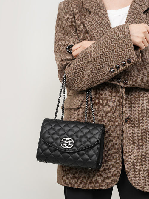 Malas femininas mais vendidas, estilo novo de nicho coreano, malas de corrente, couro genuíno de luxo leve de luxo cross-roll de gama alta para primavera/verão