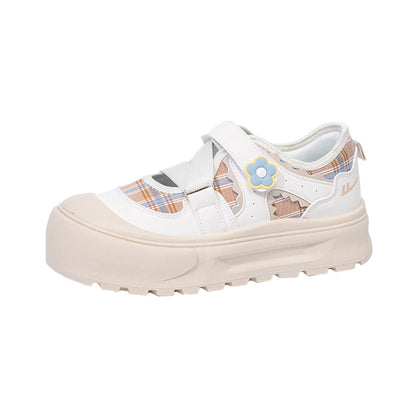 Ténis Warrior de sola grossa, confortáveis, versáteis e fofos, sapatos casuais modernos e de alto custo-benefício, sapatos individuais femininos enérgicos coreanos