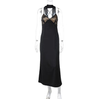 O novo vestido sexy em V profundo, ajustado em V profundo, comprido, puro charme, com capças sem costas ocas, mais vendido da Amazon, para mulheres