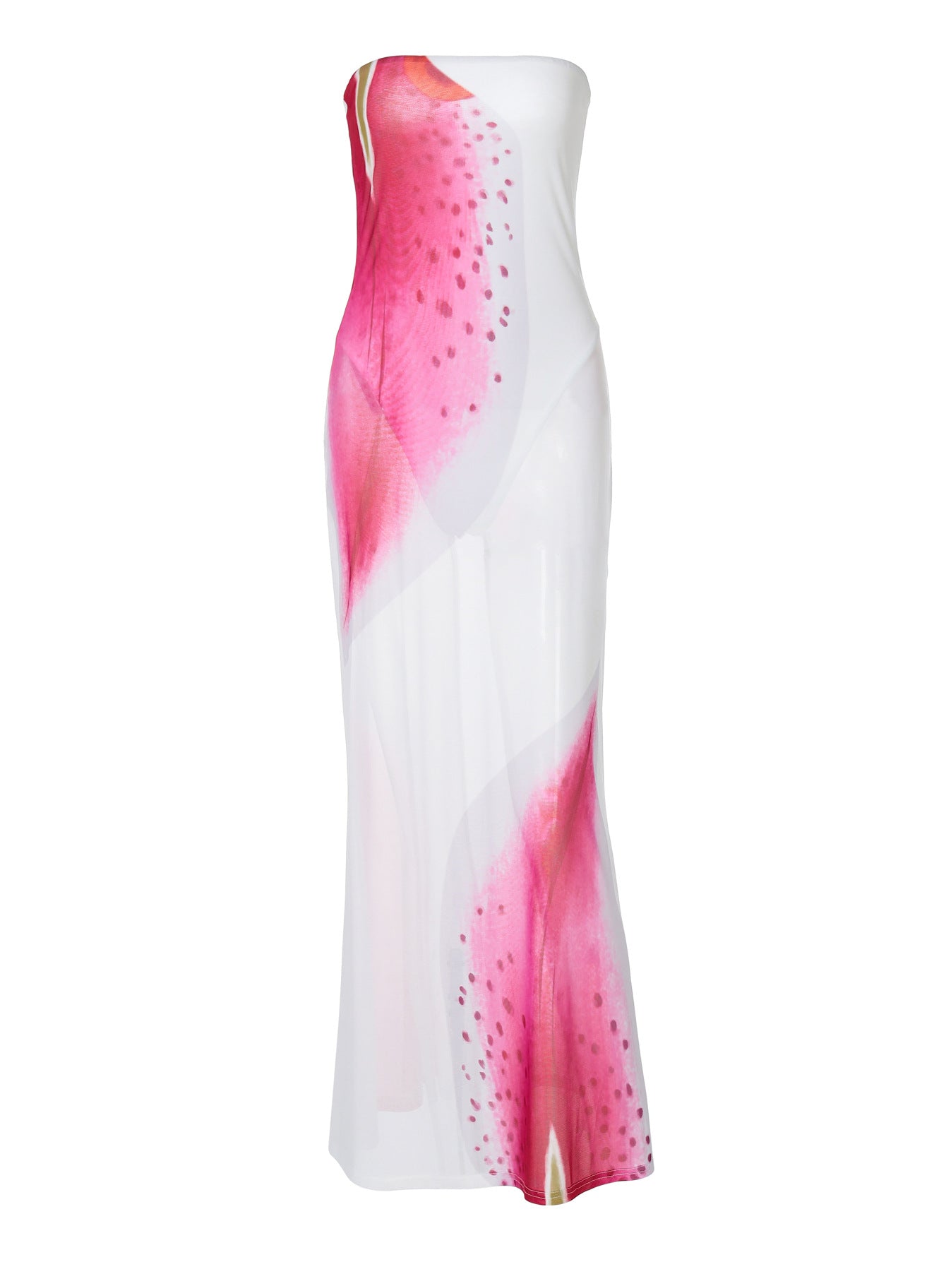 2026 Novo vestido feminino feminino europeu e americano de verão com estampado floral na Amazon, estampado com alças e malha fina