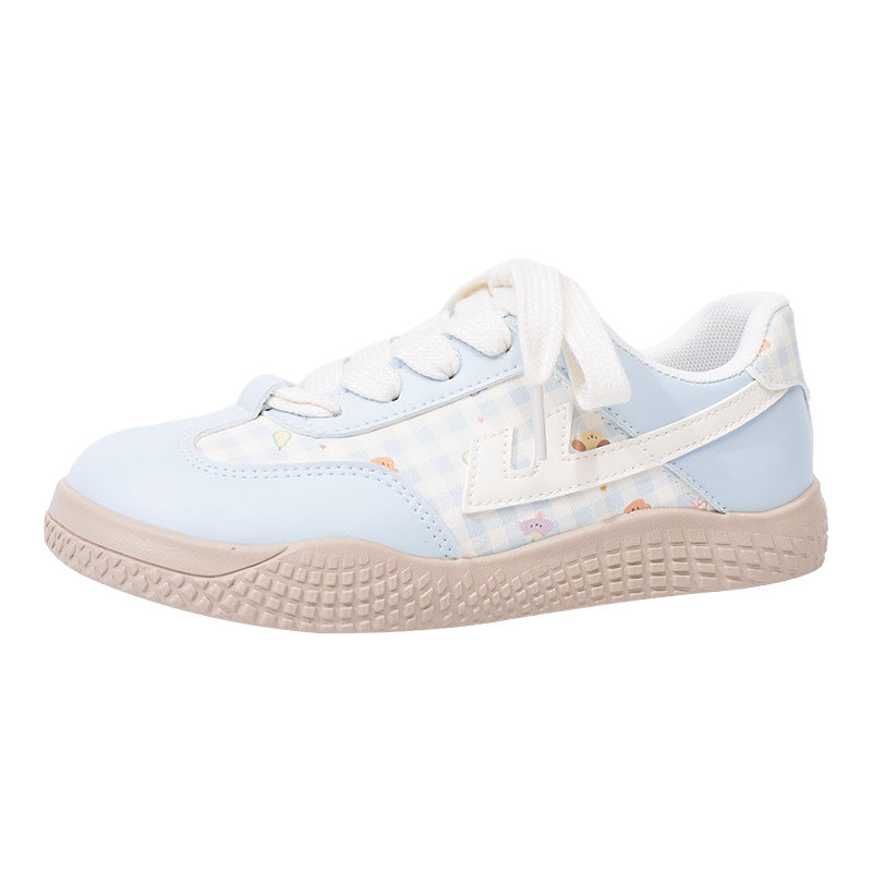 Warrior 2026 Novos sapatos confortáveis de camada única com blocos de cor baixos, design estético elevado, sapatos casuais, sapatos femininos de moda versáteis