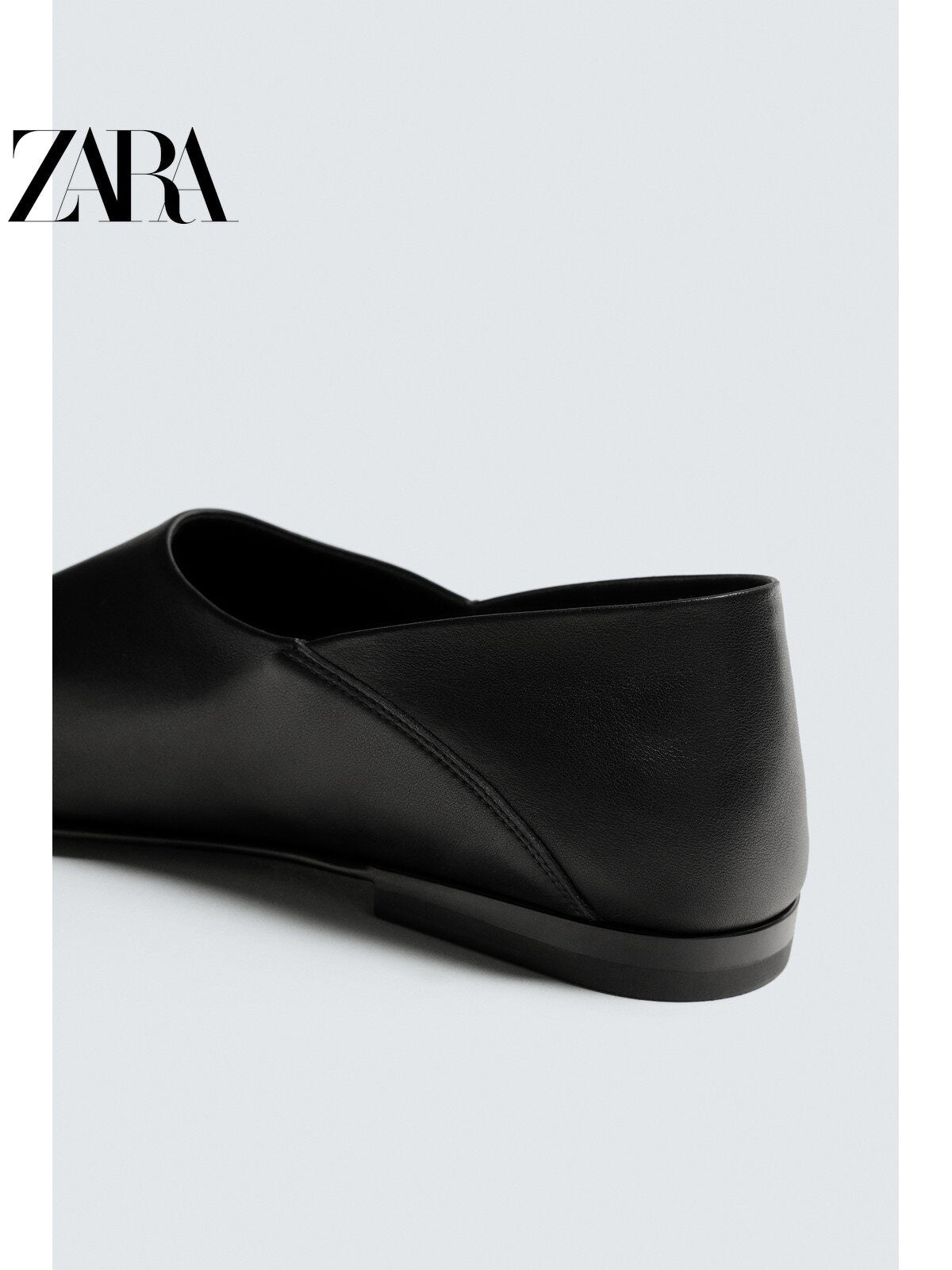 ZARA Coleção Verão 2026 - Sapatos Masculinos - Mocassim Simples de Couro com Sola Fina 2631820 800