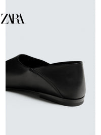 ZARA Coleção Verão 2026 - Sapatos Masculinos - Mocassim Simples de Couro com Sola Fina 2631820 800