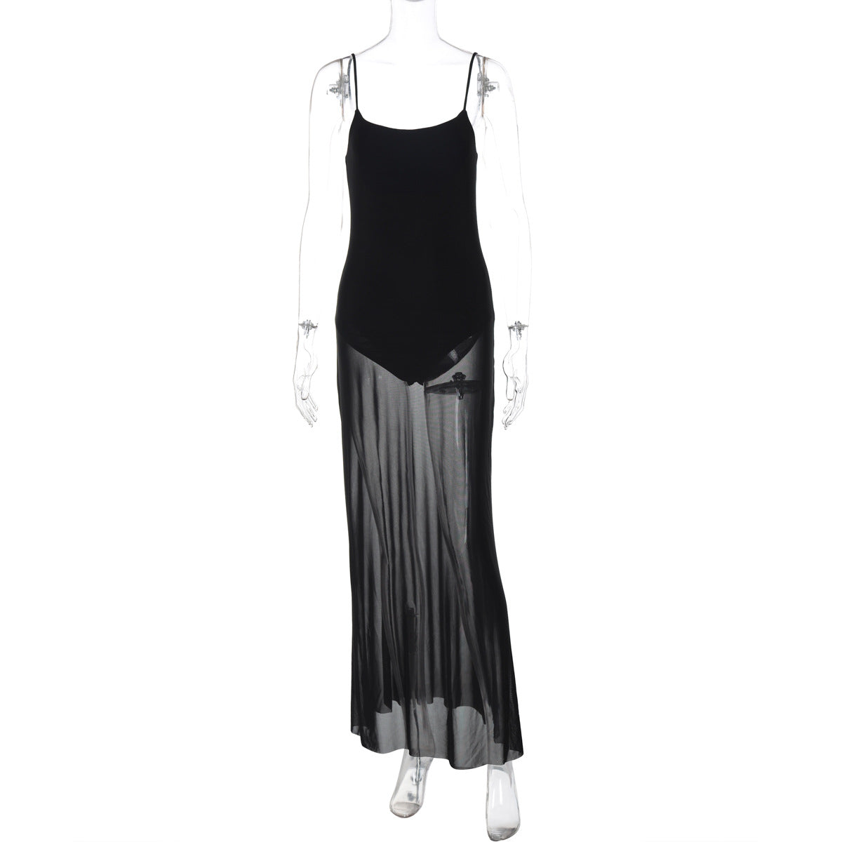 Novos vestidos slip skin-fit femininos de retalhos transfronteiriços na Amazon por grosso