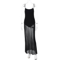 Novos vestidos slip skin-fit femininos de retalhos transfronteiriços na Amazon por grosso