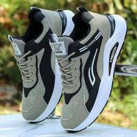 Sapatos de Homem 2025 Sapatos de Pai Novo, Sapatos Desportivos Casuais em Pele Primavera/Outono Homem, Sapatos Versáteis Ins' Modernos de Homem
