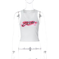 Verão Europeu, e Americano Novo Colete Emagreço Versátil Americana de Verão 2026 Camisola de Moda Feminina Sem Mangas com Escote Redondo, Estilo Spice Style Versátil