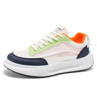 Sapatos masculinos A-Gan, sapatos desportivos de malha fina e respiráveis de verão, sapatos casuais casuais de malha com sola grossa e aumento de altura, sapatos brancos pequenos da moda