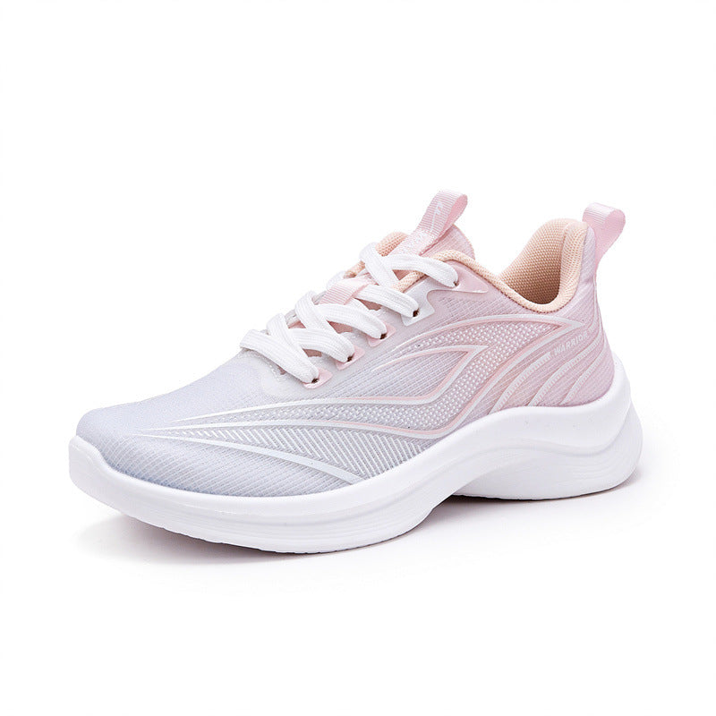 Os novos ténis desportivos femininos de cano baixo e na moda, sapatos versáteis, de visual alto e preppy casual, sapatos confortáveis ao estilo coreano