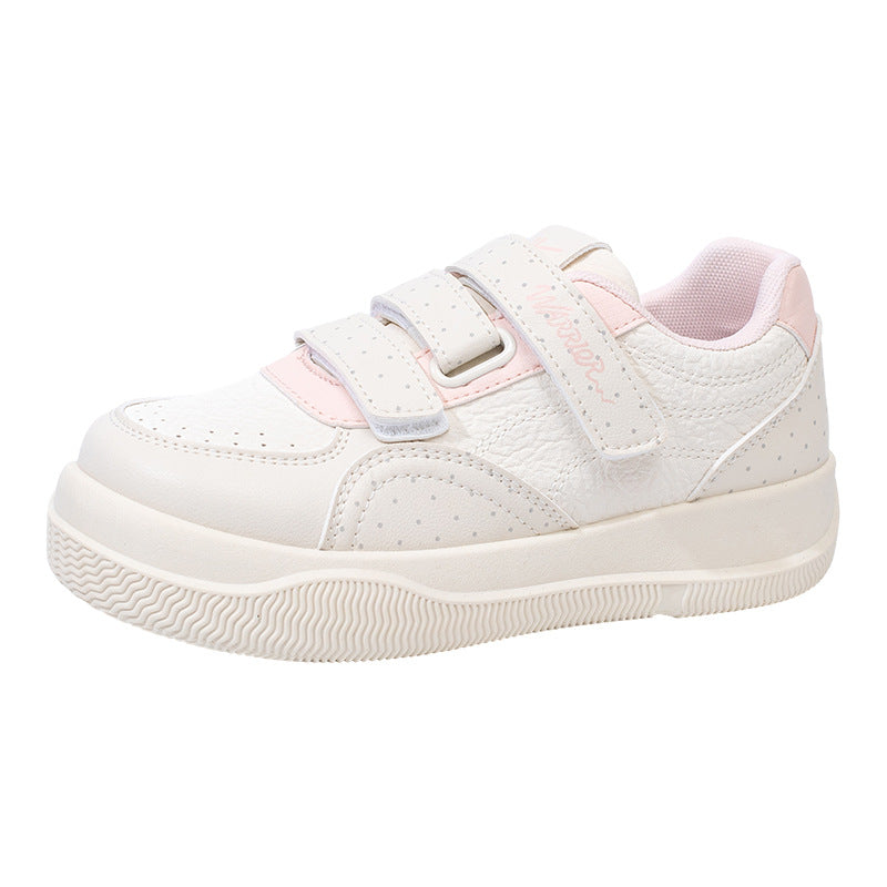 Sapatos de skate Warrior Fresh com sola grossa e blocos de cor, sapatos casuais versáteis sem atacadores com velcro, sapatos versáteis para estudantes para mulheres