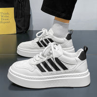 Sapatos Brancos Novos Casuais Casuais Masculinos para Outono, Sapatos Simples e Confortáveis Masculinos, Sapatos Modernos e Versáteis, Exportação Grossista