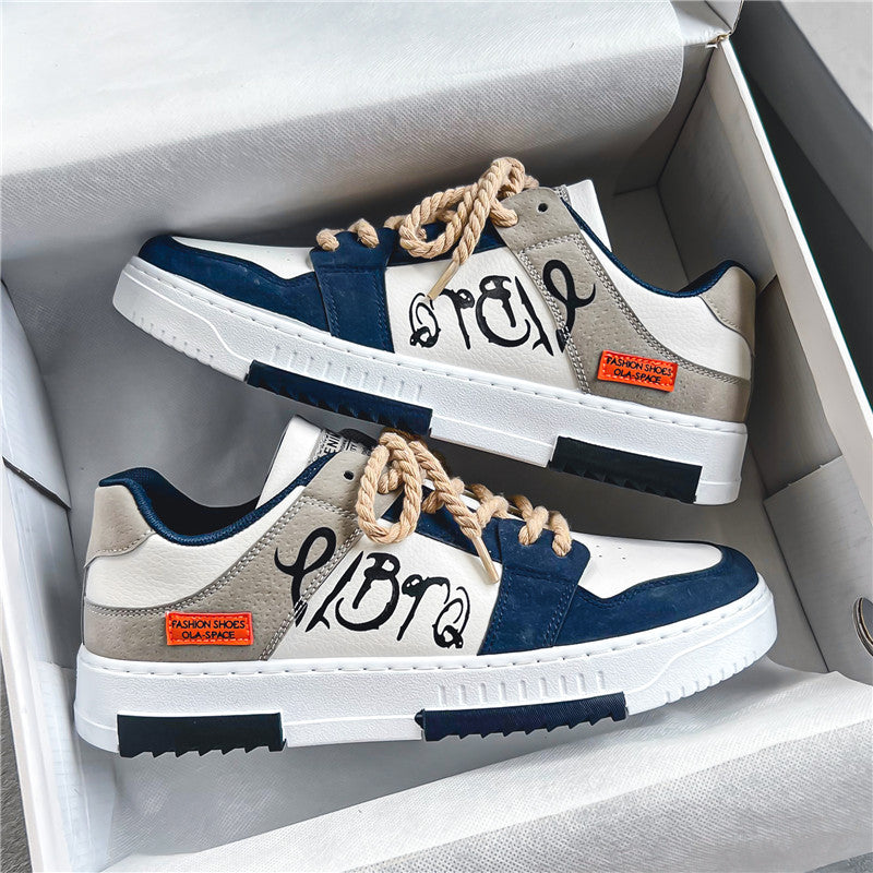 Sapatos masculinos de primavera, novos ténis desportivos casuais de 2024, ténis respiráveis de capota baixa, sapatos masculinos de nicho de design bestseller