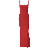 Verão INS 2026 Vestido Feminino Feminino Sexy Sexy Fit-less Spaghetti Strap Strap para mulheres