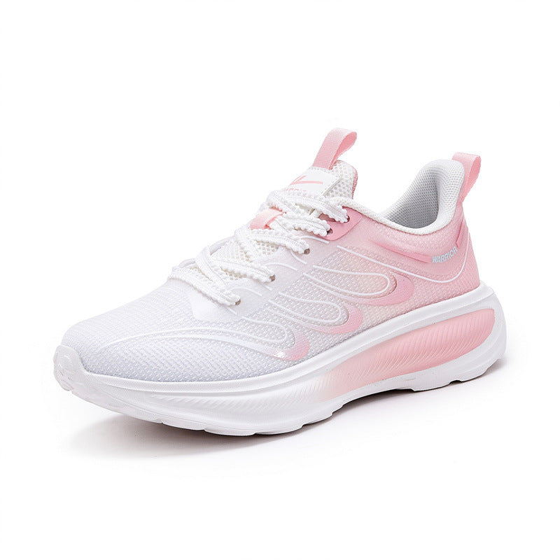 Warrior 2026 Novos Singles Femininos de Sola Grossa com Blocos de Cor, Sapatos Casuais de Design Estético Elevado, Ténis Versáteis Modernos e Versáteis