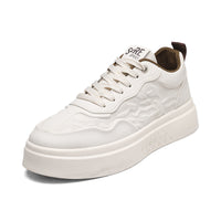 Sapatos brancos respiráveis de verão masculino 2024, Sapatos brancos versáteis de sola grossa, sapatos casuais, bestsellers