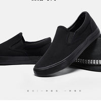 Sapatos minimalistas de tecido fáceis de gerir da Warrior para o outono, sapatos novos de uma perna, sapatos pretos de pai de meia-idade