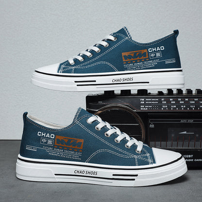 Sapatos masculinos de lona, novos ténis desportivos desportivos casuais respiráveis para o verão e versáteis, sapatos de tecido versáteis para estudantes masculinos da moda