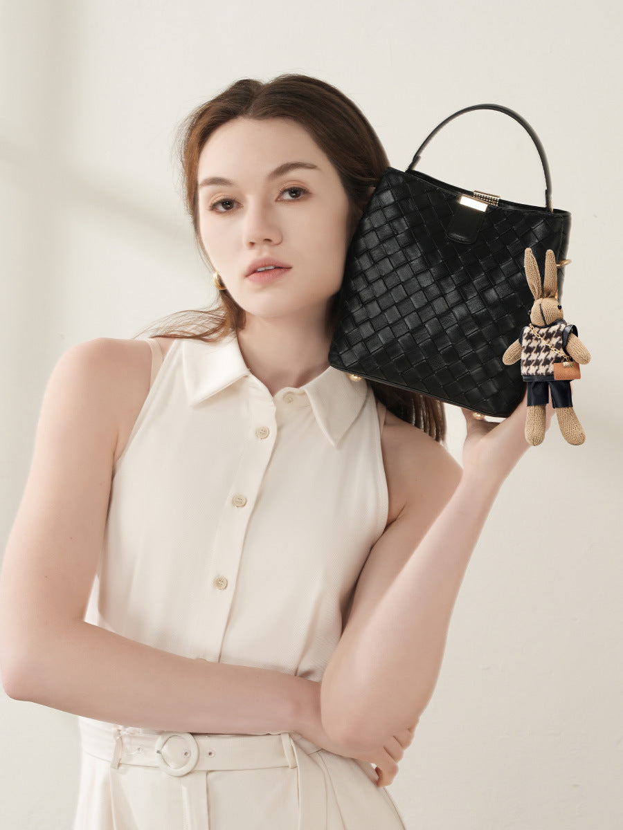 Bolsas de mulher, malas de mulher, novas malas de pele genuína de 2026 para mulheres, malas de grande capacidade em tecido, bandoleiras, malas de mão, malas da moda
