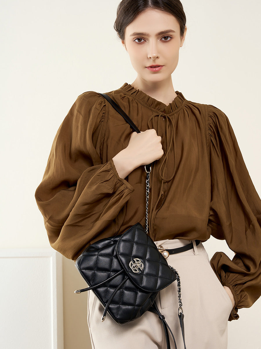 Malas: Mochila coreana de couro genuíno para mulheres, novo design de mochila na moda de 2026 com grande capacidade