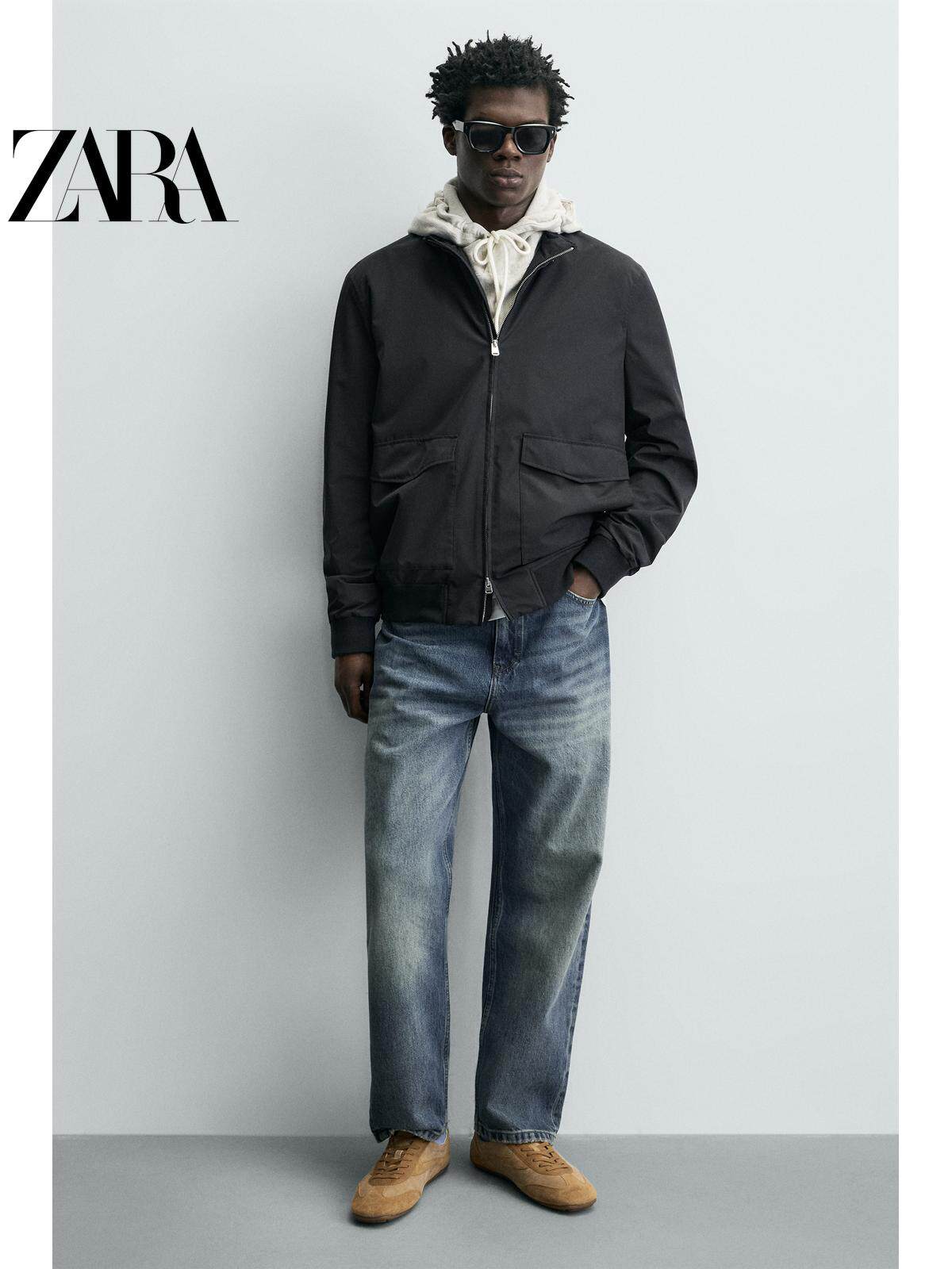 ZARA 2026 Primavera/Verão Sapatos Masculinos, Detalhes em Camurça, Cadarço, Leves, 2292720 107