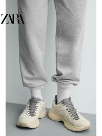 ZARA Coleção Primavera/Verão 2026 - Novos Sapatos Masculinos: Tênis de Corrida Leve com Plataforma Irregular (Estilo "Dad Shoes") 2393720 120