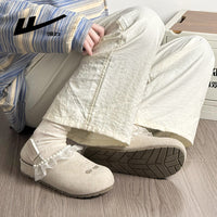 Os novos sapatos Birkenstock da Warrior, modernos, versáteis e confortáveis, sapatos femininos simples de cor sólida, sapatos casuais coreanos de alto valor