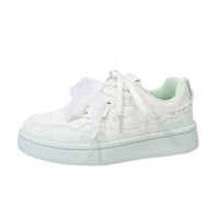 As novas sapatilhas femininas versáteis e na moda 2026, ténis confortáveis com blocos de cor, sapatos casuais coreanos de alto valor