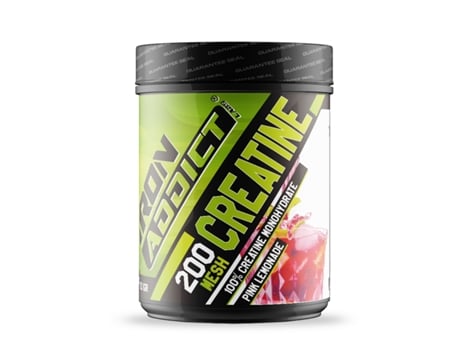 Creatina Monohydrate 200 Mesh Limonada Rosa 300G Iron Addict Labs - Monohydrate
