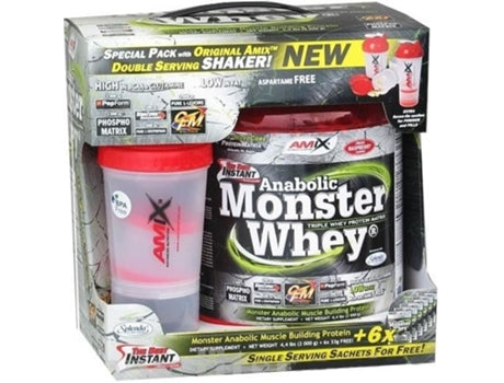 Proteína Amix Anabolic Monster (2 Kg, 200 Gr  - Doble Chocolate) - Amix Nutrition