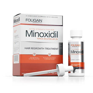 FOLIGAIN MINOXIDIL 5% TRATAMENTO DE REGRESSÃO CAPILAR PARA HOMENS SUPRIMENTO PARA UM MÊS