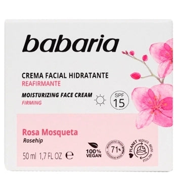 Crema Facial Hidratante Reafirmante SPF15 Rosa Mosqueta